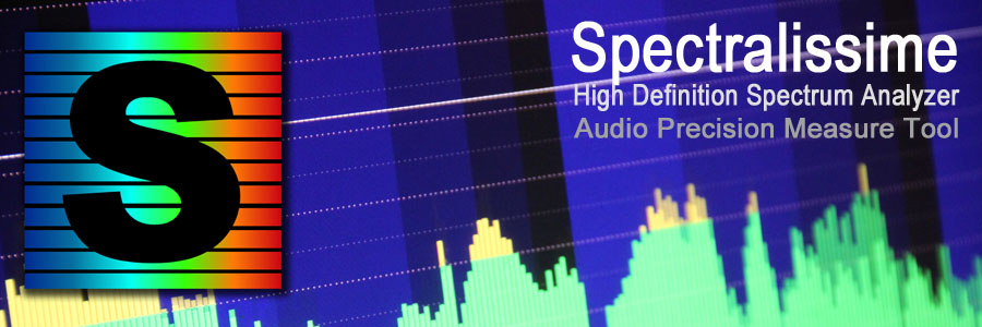 Spectralissime, spectrum analyzer, audio precision measure tool