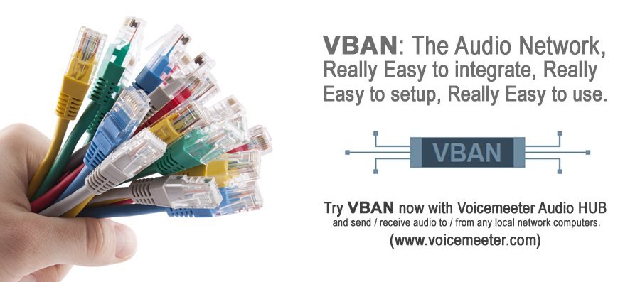 VBAN Audio Protocol for any network infra structure