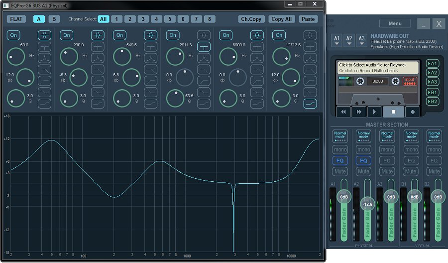 VoiceMeeter Banana Full Parametric EQ