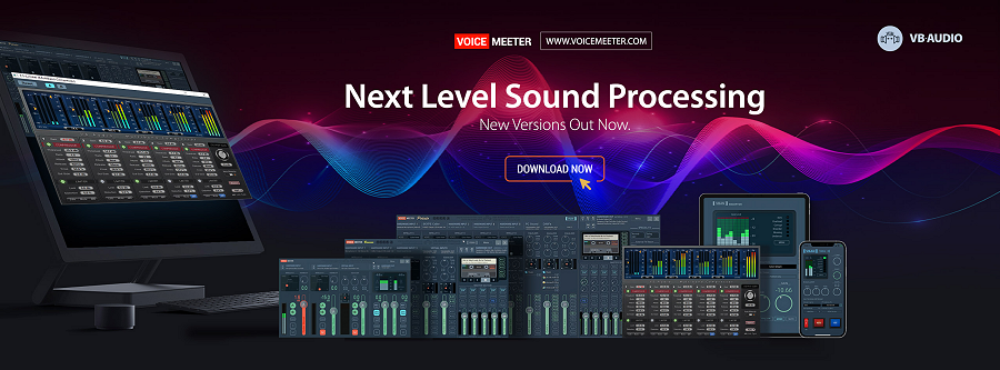 Voicemeeter updates to next level processing